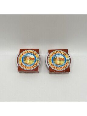 Lot Of 2 Badger Mini Foot Balm - Cruelty Free